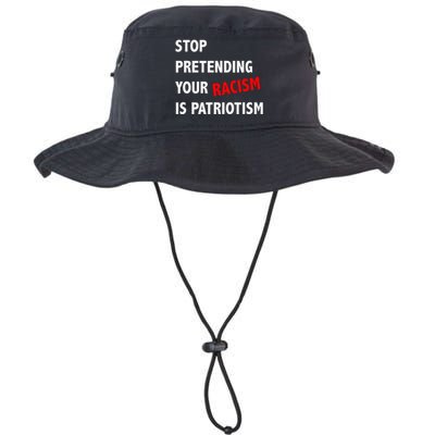 Stop Pretending Your Racism Is Patriotism Anti Trump Legacy Cool Fit Booney Bucket Hat