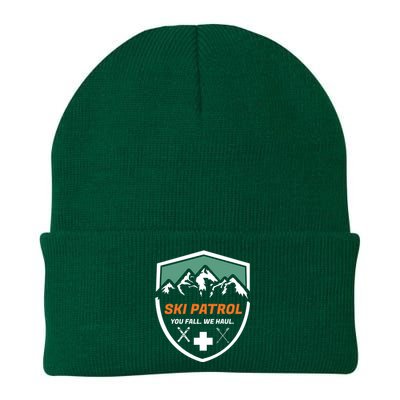 Ski Patrol You Fall We Haul Skier Assistance Skiing Apparel Meaningful Gift Knit Cap Winter Beanie