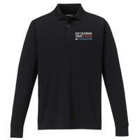 Stop Pretending Your Racism Is Patriotism Performance Long Sleeve Polo