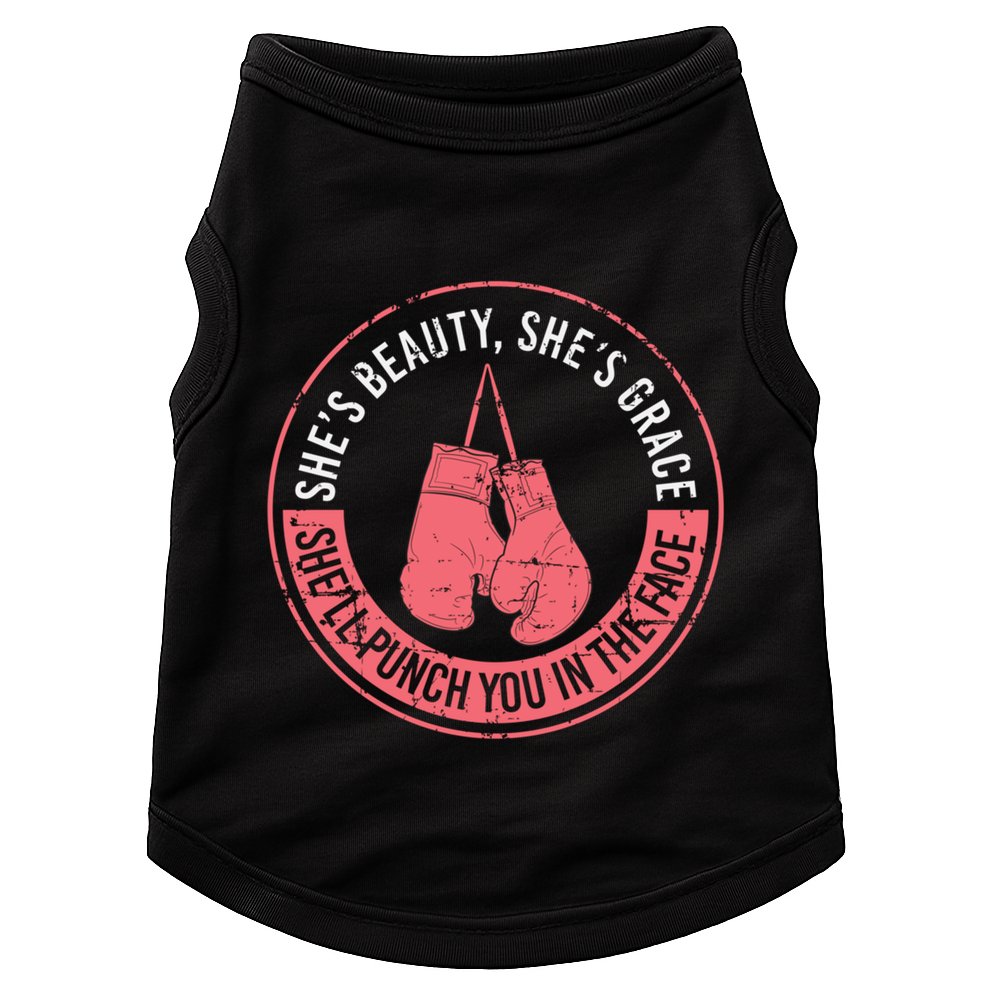 SheLl Punch You In The Face Boxing Kickboxing Boxing Gift Doggie Tank