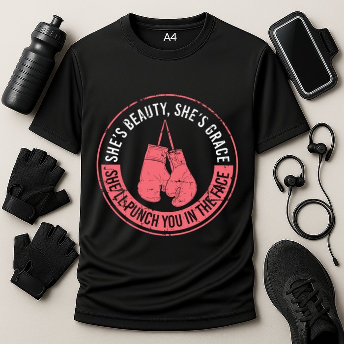 SheLl Punch You In The Face Boxing Kickboxing Boxing Gift Cooling Performance Crew T-Shirt