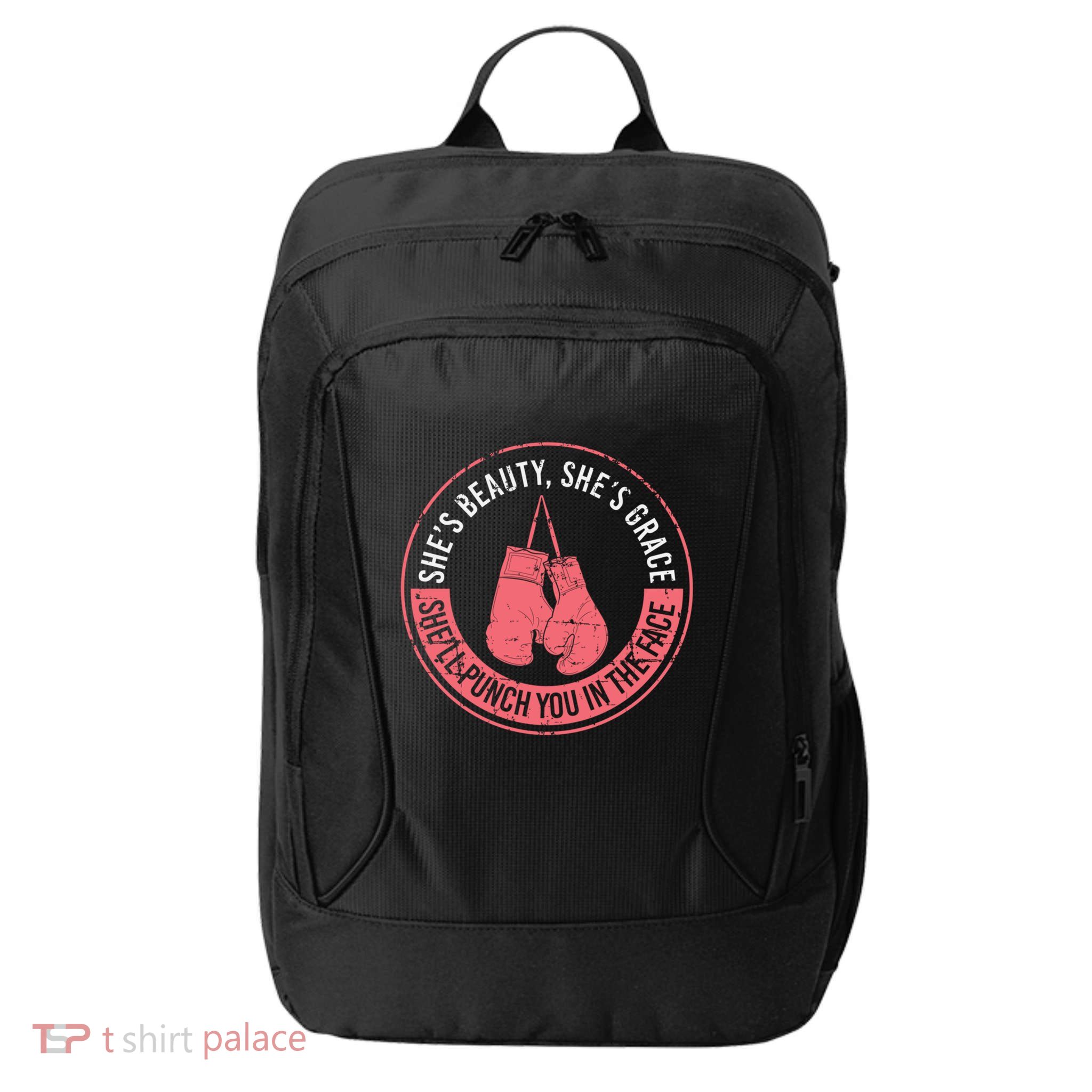 SheLl Punch You In The Face Boxing Kickboxing Boxing Gift City Backpack