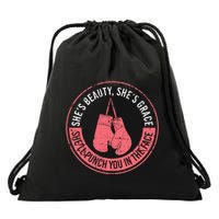 SheLl Punch You In The Face Boxing Kickboxing Boxing Gift Drawstring Bag