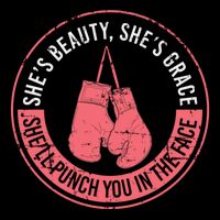 SheLl Punch You In The Face Boxing Kickboxing Boxing Gift Drawstring Bag
