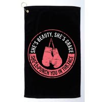 SheLl Punch You In The Face Boxing Kickboxing Boxing Gift Golf Towel