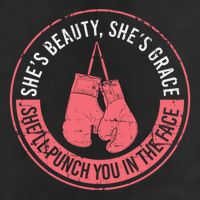 SheLl Punch You In The Face Boxing Kickboxing Boxing Gift Golf Towel
