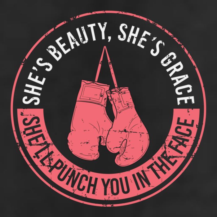 SheLl Punch You In The Face Boxing Kickboxing Boxing Gift Golf Towel