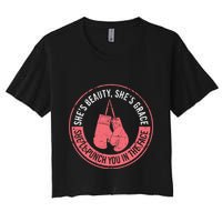 SheLl Punch You In The Face Boxing Kickboxing Boxing Gift Women's Crop Top Tee
