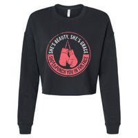 SheLl Punch You In The Face Boxing Kickboxing Boxing Gift Cropped Pullover Crew