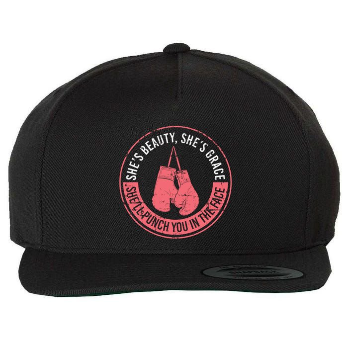 SheLl Punch You In The Face Boxing Kickboxing Boxing Gift Wool Snapback Cap