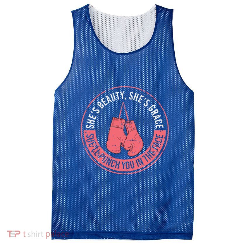 SheLl Punch You In The Face Boxing Kickboxing Boxing Gift Mesh Reversible Basketball Jersey Tank