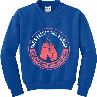 SheLl Punch You In The Face Boxing Kickboxing Boxing Gift Kids Sweatshirt