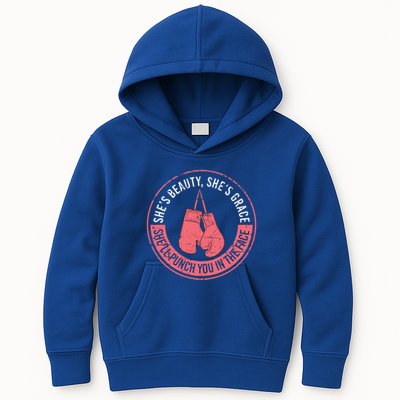SheLl Punch You In The Face Boxing Kickboxing Boxing Gift Kids Hoodie