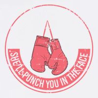 SheLl Punch You In The Face Boxing Kickboxing Boxing Gift Garment-Dyed Sweatshirt