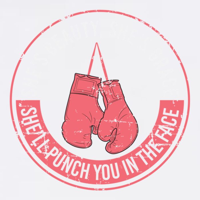 SheLl Punch You In The Face Boxing Kickboxing Boxing Gift Garment-Dyed Sweatshirt