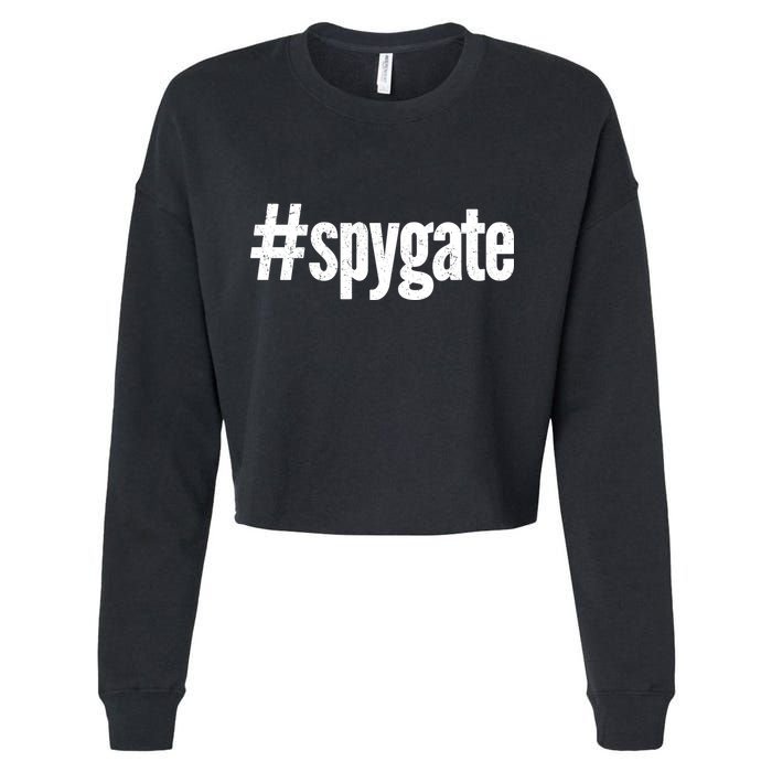 #Spygate Cropped Pullover Crew