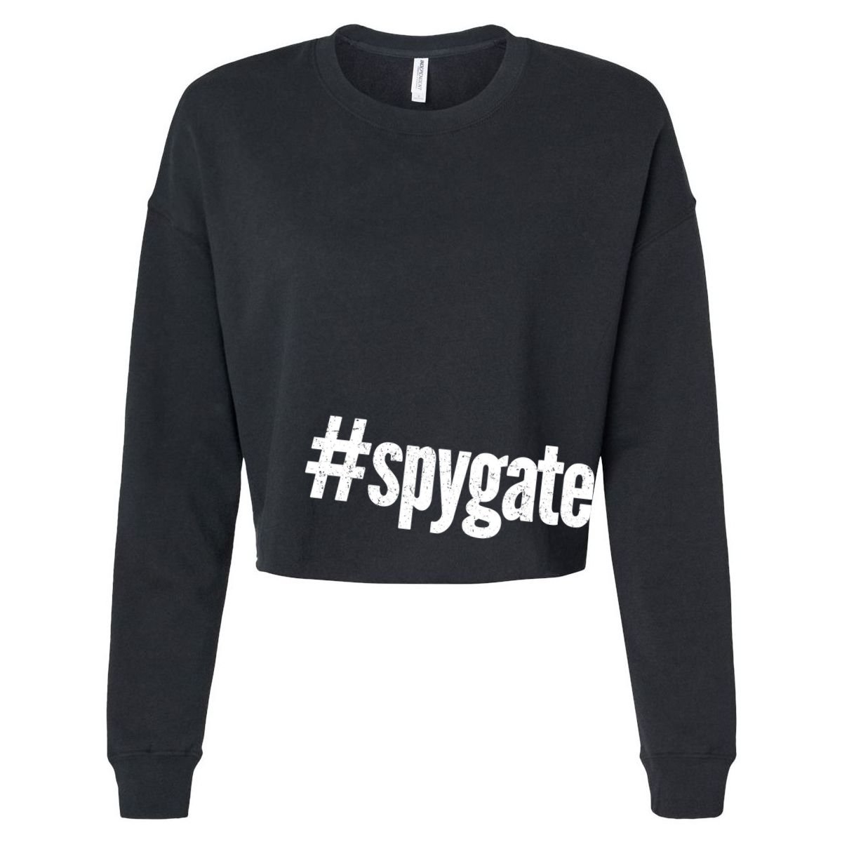 #Spygate Cropped Pullover Crew