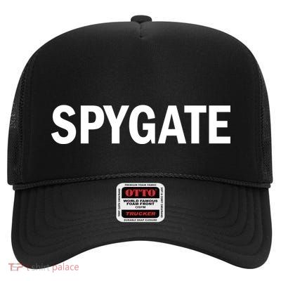 Spygate Logo High Crown Mesh Back Trucker Hat