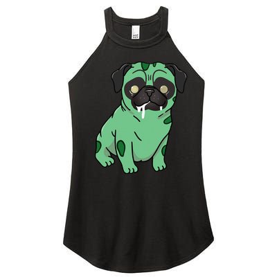 Spooky Pug Zombie Costume Women’s Perfect Tri Rocker Tank