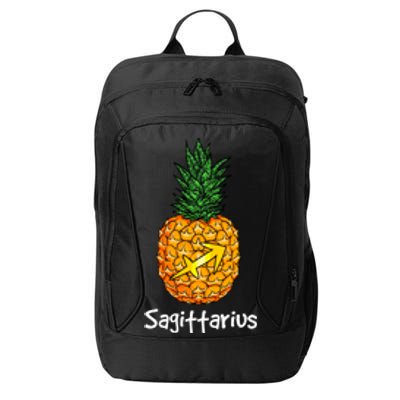 Sagittarius Pineapple Zodiac Sign Meaningful Gift City Backpack