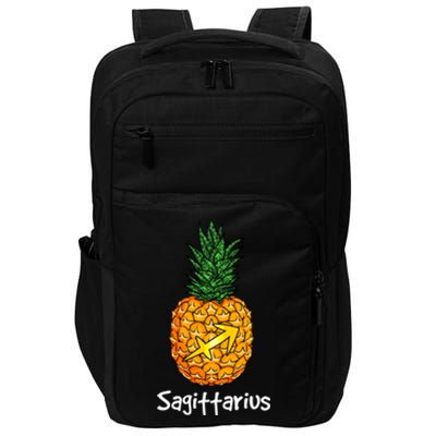 Sagittarius Pineapple Zodiac Sign Meaningful Gift Impact Tech Backpack