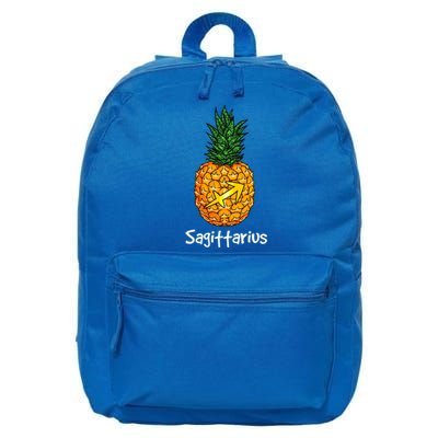 Sagittarius Pineapple Zodiac Sign Meaningful Gift 16 in Basic Backpack