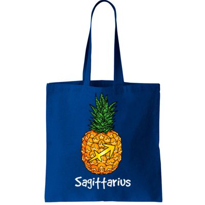 Sagittarius Pineapple Zodiac Sign Meaningful Gift Tote Bag