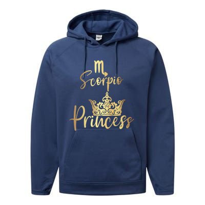 Scorpio Princess Zodiac Gift Performance Fleece Hoodie