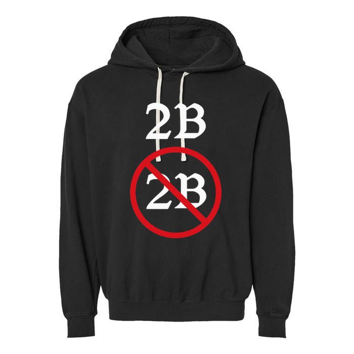 Shakespeare Quote 2b Or Not To Be Hamlet Garment-Dyed Fleece Hoodie