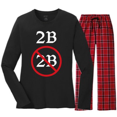 Shakespeare Quote 2b Or Not To Be Hamlet Women's Long Sleeve Flannel Pajama Set 