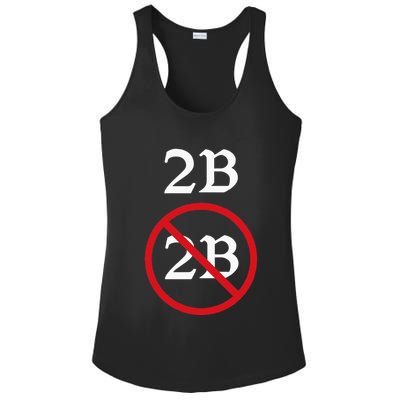 Shakespeare Quote 2b Or Not To Be Hamlet Ladies PosiCharge Competitor Racerback Tank