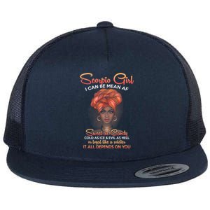 Scorpio Queens Are Born In October 23 Gift November 21 Meaningful Gift Flat Bill Trucker Hat