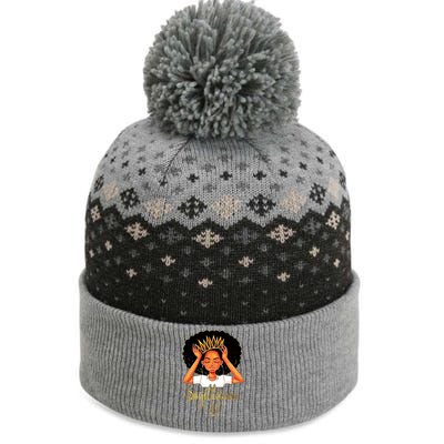 Sagittarius Queen Af Zodiac Floral Birthday Cute Gift Funny Gift The Baniff Cuffed Pom Beanie