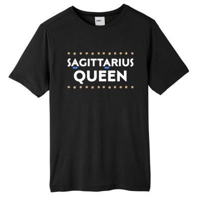 Sagittarius Queen African American Pride Black Melanin Cool Gift Tall Fusion ChromaSoft Performance T-Shirt