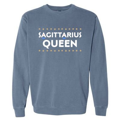 Sagittarius Queen African American Pride Black Melanin Cool Gift Garment-Dyed Sweatshirt