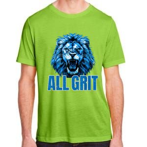 Spirit Quote All Grit Retro Lion Lover Adult ChromaSoft Performance T-Shirt