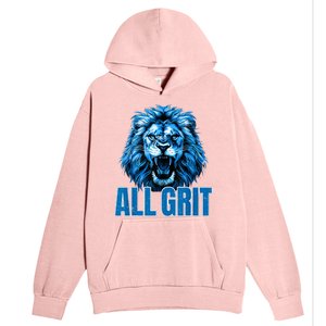 Spirit Quote All Grit Retro Lion Lover Urban Pullover Hoodie