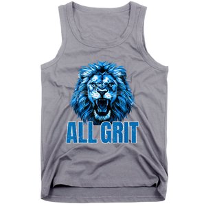 Spirit Quote All Grit Retro Lion Lover Tank Top