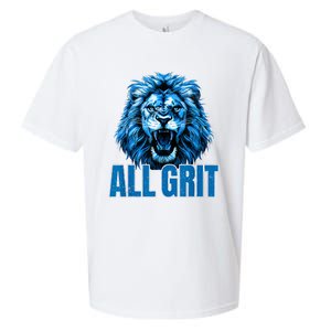 Spirit Quote All Grit Retro Lion Lover Sueded Cloud Jersey T-Shirt