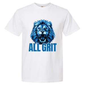 Spirit Quote All Grit Retro Lion Lover Garment-Dyed Heavyweight T-Shirt