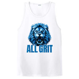 Spirit Quote All Grit Retro Lion Lover PosiCharge Competitor Tank