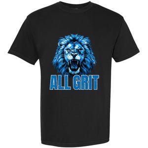 Spirit Quote All Grit Retro Lion Lover Garment-Dyed Heavyweight T-Shirt