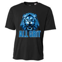 Spirit Quote All Grit Retro Lion Lover Cooling Performance Crew T-Shirt