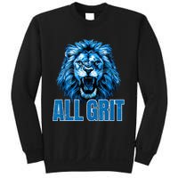 Spirit Quote All Grit Retro Lion Lover Sweatshirt