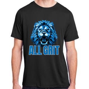 Spirit Quote All Grit Retro Lion Lover Adult ChromaSoft Performance T-Shirt