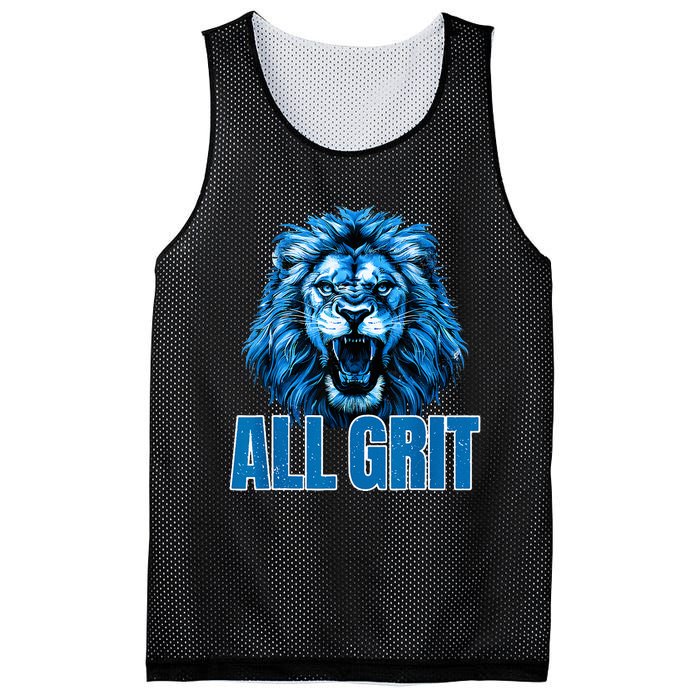 Spirit Quote All Grit Retro Lion Lover Mesh Reversible Basketball Jersey Tank