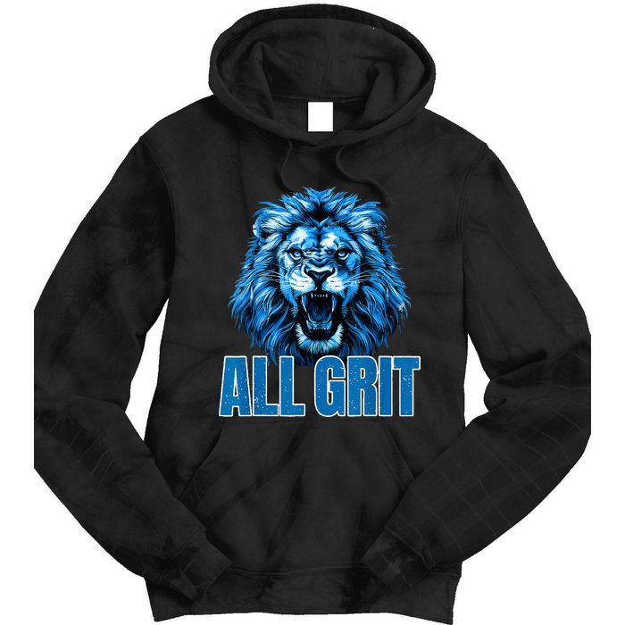 Spirit Quote All Grit Retro Lion Lover Tie Dye Hoodie