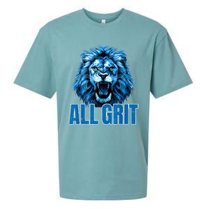 Spirit Quote All Grit Retro Lion Lover Sueded Cloud Jersey T-Shirt