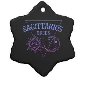 Sagittarius Queen / Blue Sun And Moon Sagittarius Birthday Great Gift Ceramic Star Ornament