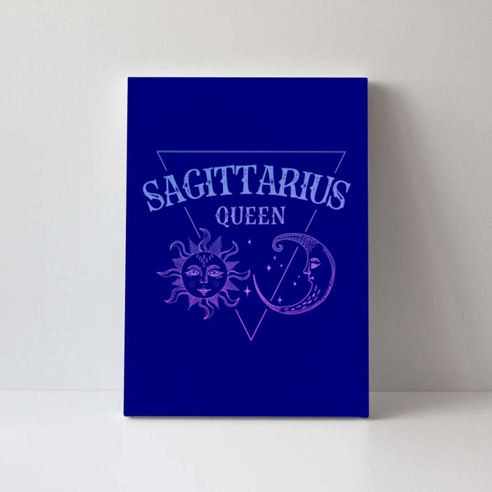 Sagittarius Queen / Blue Sun And Moon Sagittarius Birthday Great Gift Canvas